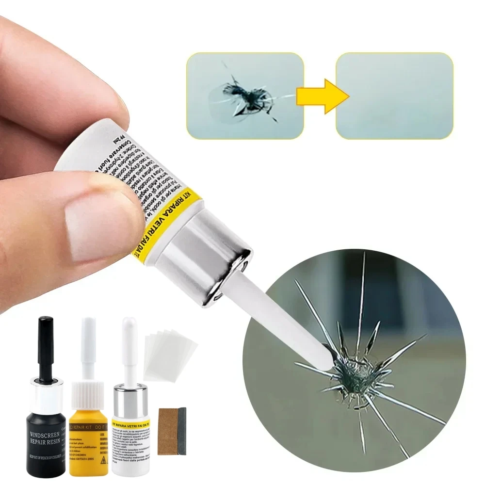 Car Windshield Crack Repair Tool Kit DIY Auto Glass Windscreen Cracked Repair Fluid Window Scratch Crack Restore Car Accessories