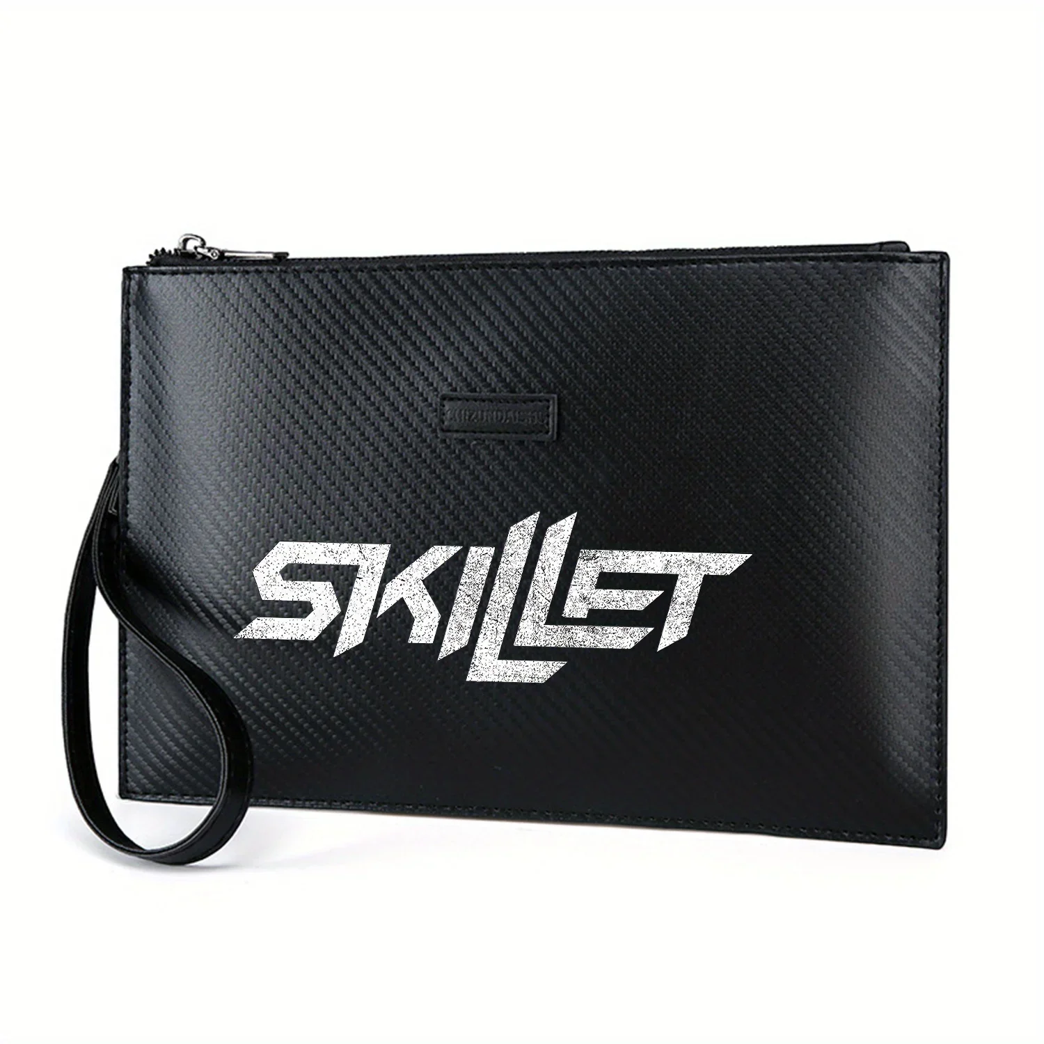 frigideira-com-logotipo-envelhecido-em-preto-bolsa-masculina-elegante-impressa-em-pu-elegante-e-pratica-para-transporte-diario