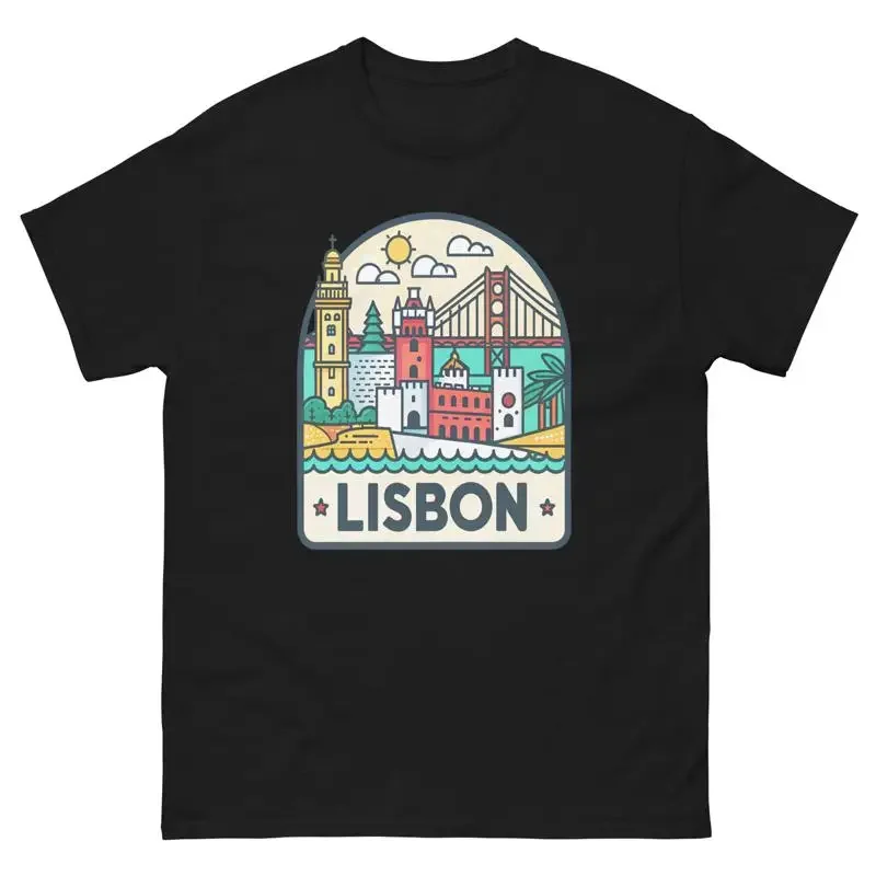 Lisbon World Travel Urban Area City T Shirt