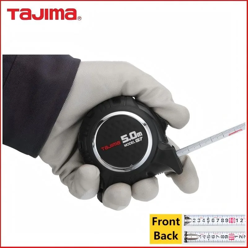 Tajima G7 5m×19/25mm Steel Tape Measure Waterproof Rustproof Self-Lock Double-Scale for Designers Decorators，1001-1670/1671