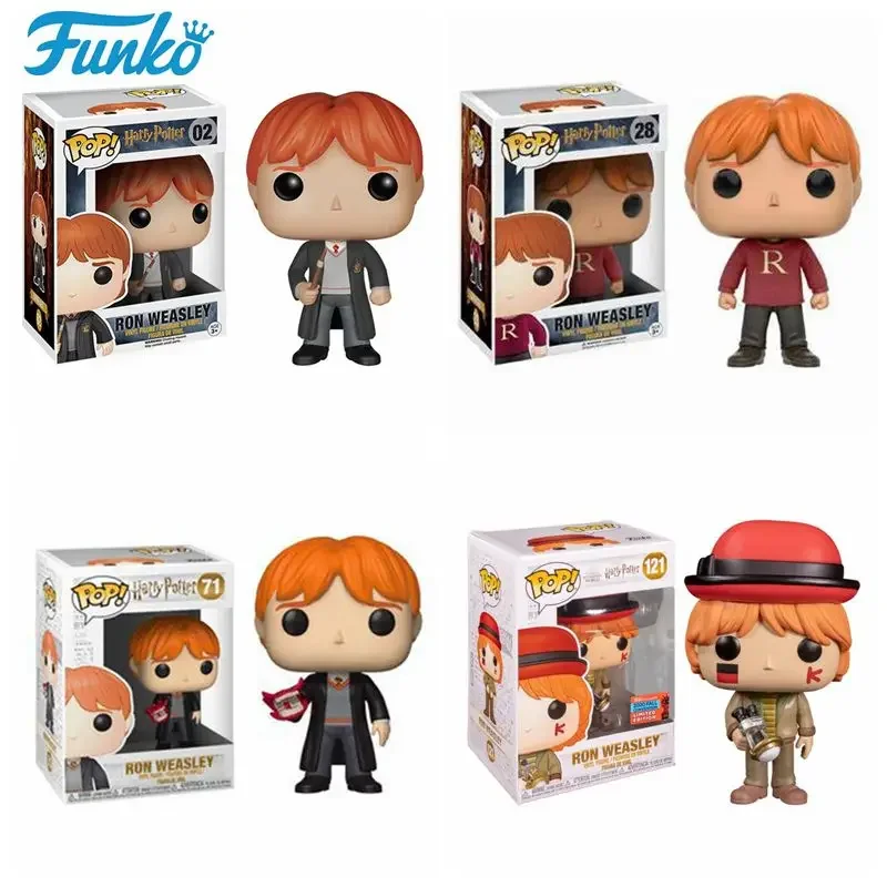 FUNKO POP Harried Potter Ron Weasley #121 27# 02# 71# Vinyl Model Toys for Children Limited Edition Birthday Gift Collection Toy