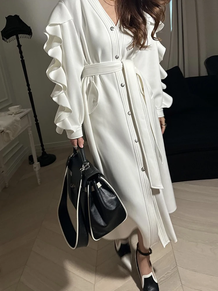 [oein] 2024 Autumn Women French elegant design long jacket