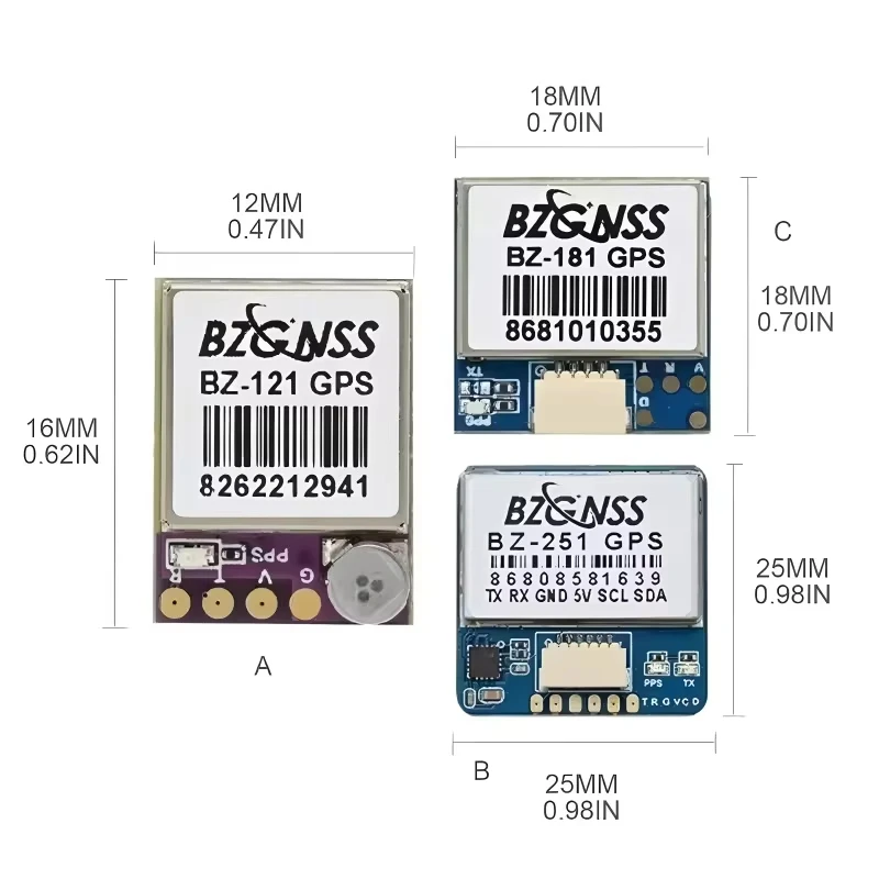 BZGNSS BZ121 BZ181 BZ251 Dual Protocol GPS Positioning Module For FPV Drone Fixed Wing Realize Rescue Out Of Control Return Home
