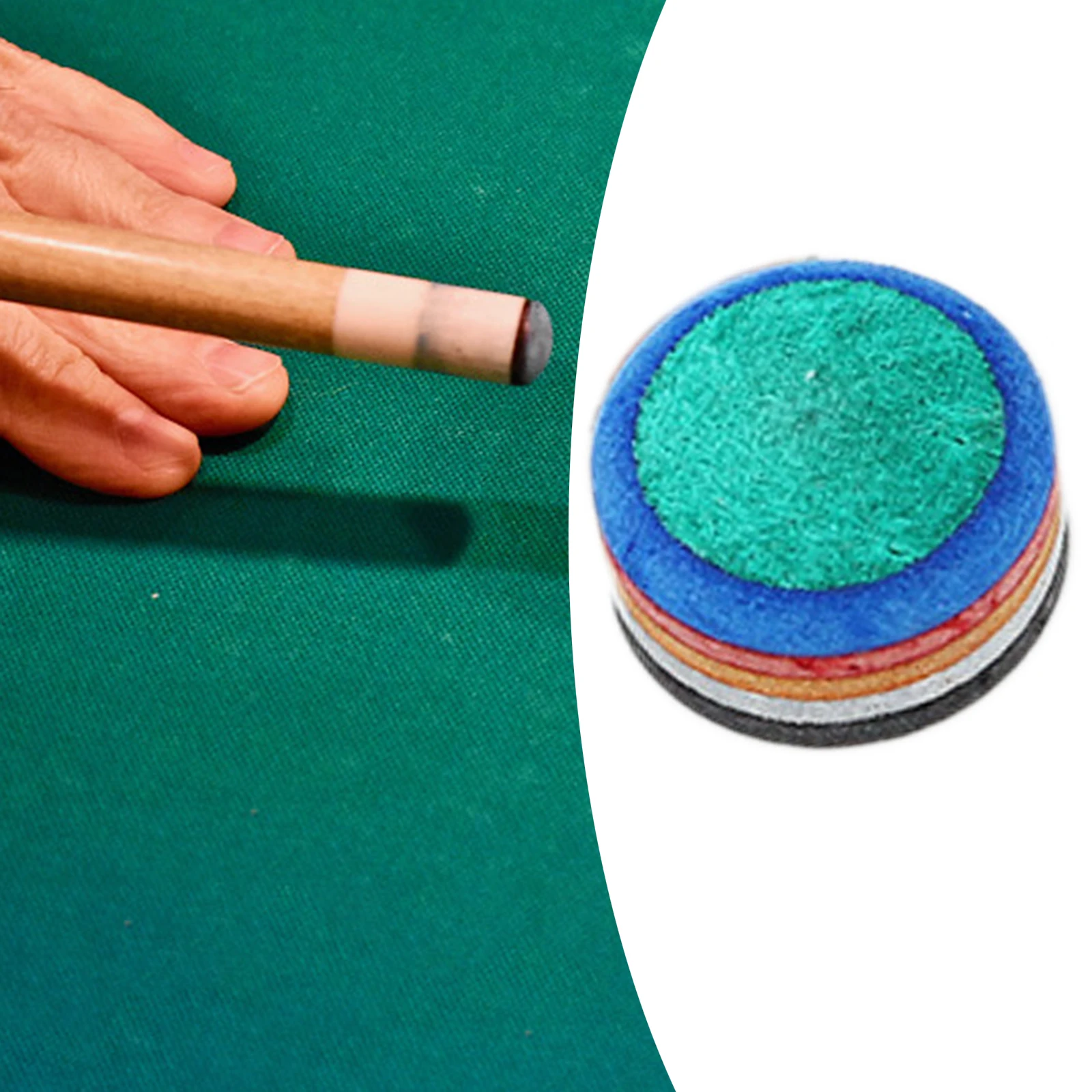 Pool Cue Tip Hard Layered Tips Stick Tip Glue on Cue Accessory 14mm Head for Personal Use Snooker Billiard Billiards Room Pub