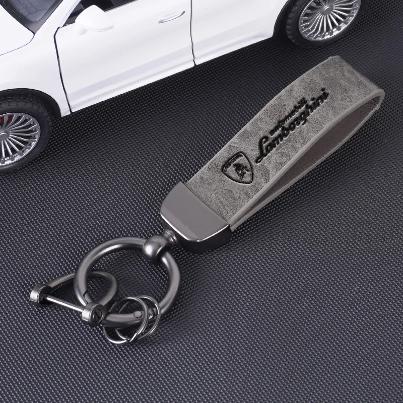 موضة جديدة شعار السيارة حلقات المفاتيح الحبل الهدايا المفاتيح صالح لامبورغيني أوروس هوراكان أفينتادور قسط اكسسوارات السيارات