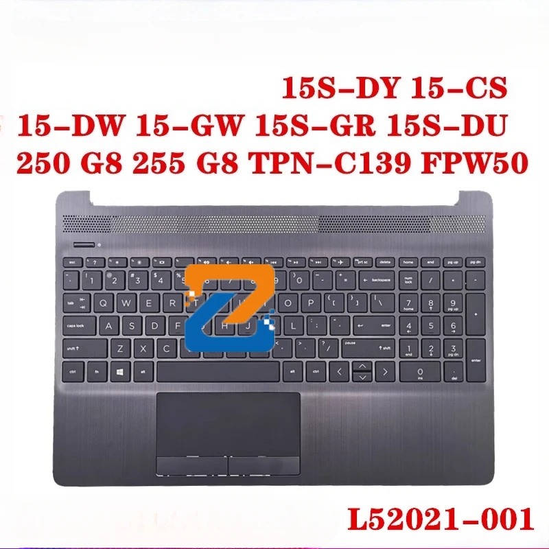 

For Pavilion15-DW 15S-DU 15S-DY 15T-DW 15-DW0052WM Palmrest Keyboard Touchpad L52020-001 L52021-001 AP2H8000500