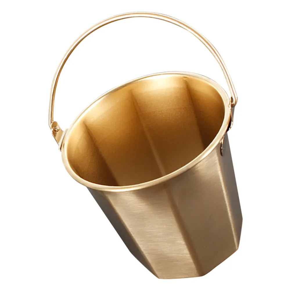 

Portable Stainless Steel Bucket for Outdoor Camping with Heavy Duty Handle Large Capacity Water Ice Milk Storage Pail