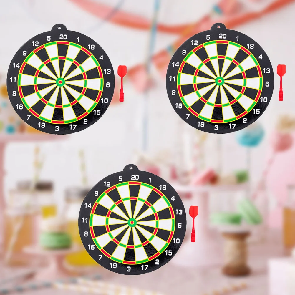 3 Set Magnetic ThickDart Board Office Home Outdoor Board Games Leisure Game Dartboard (Mixed Color) Dart Board Game