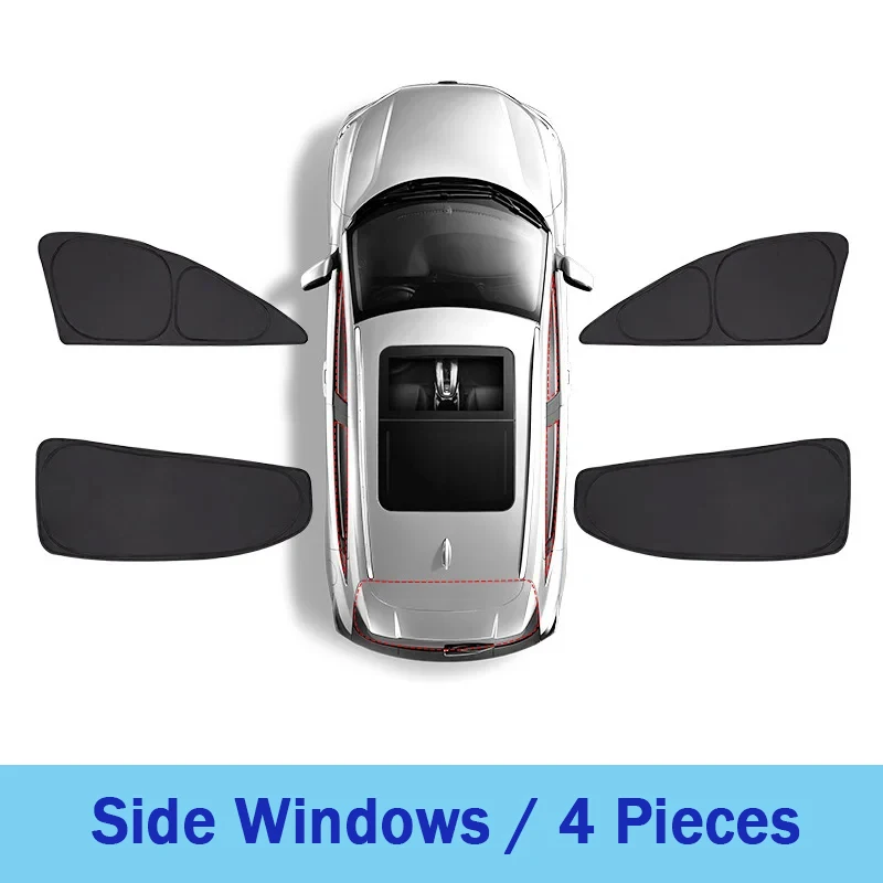 For Volkswagen Tiguan AD1 AX1 SWB 2017-2024 Sunshade Anti Sun Side Windows Visor Privacy Cover Black Parts Tools Car Accessories image 3