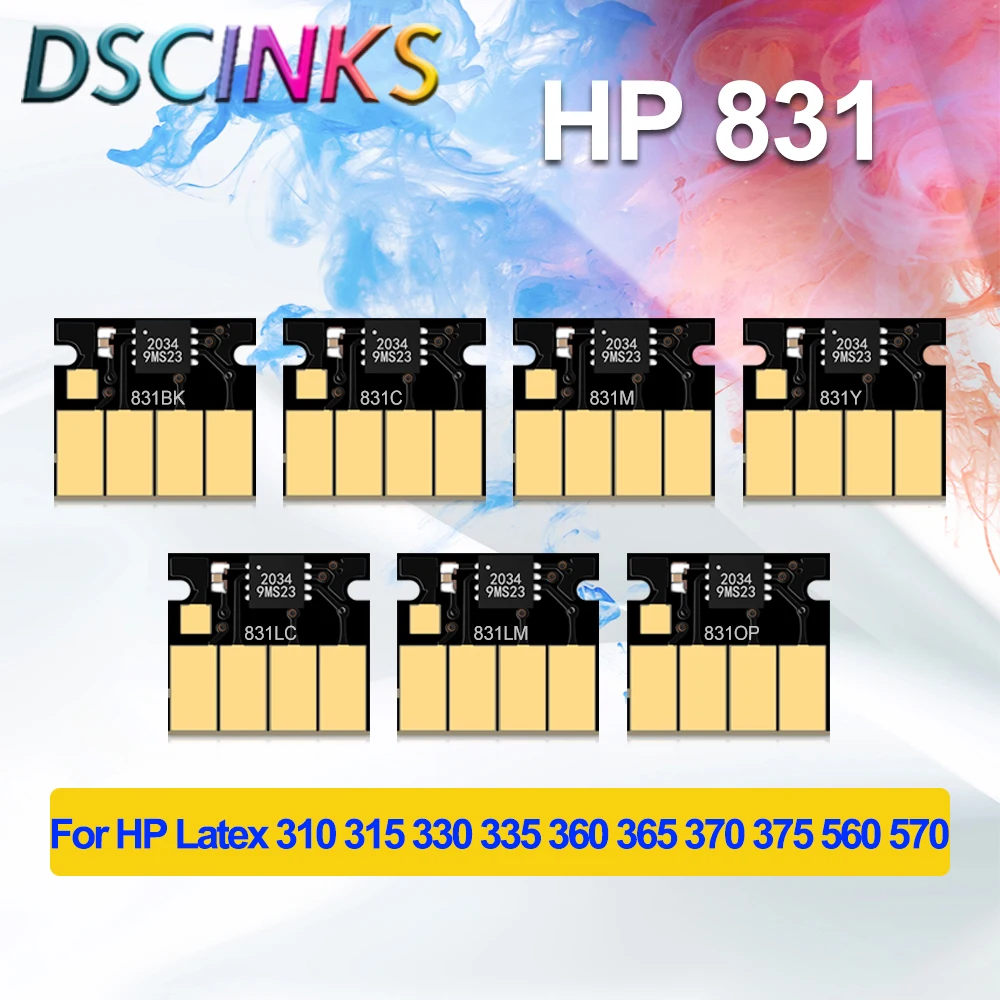 Chip For HP 831 Ink Cartridge For HP Latex L360 L365 L330 310 315 330 335 360 365 370 560 570 110 115 Printer Latest Upgrade