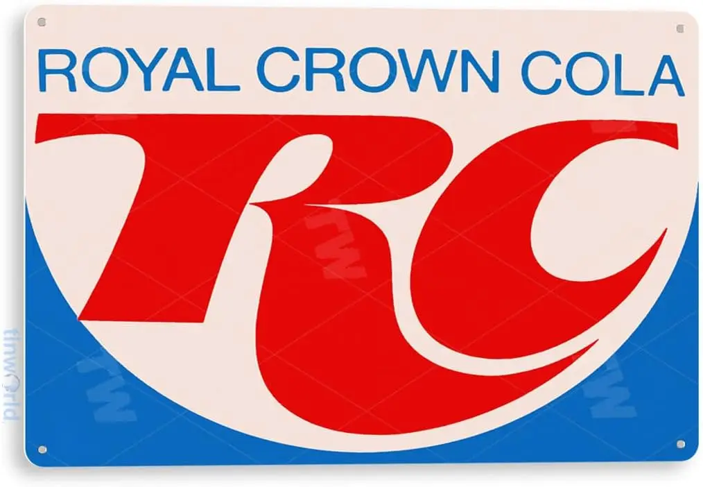 Tinworld TIN Sign A154 RC Cola Royal Crown Coke Retro Soda Shop Store Kitchen Metal Decor Cave 1pc sign sign