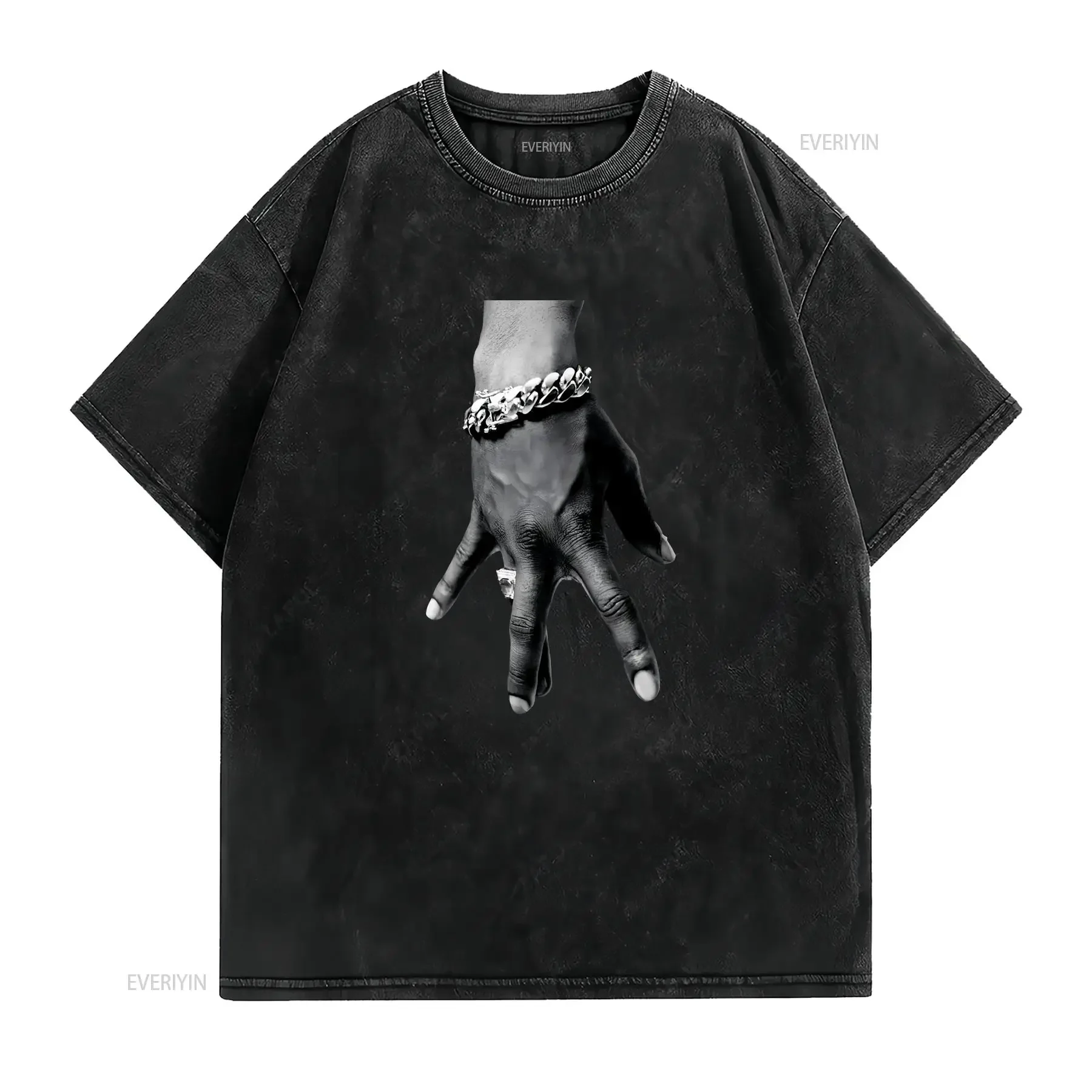 Kaus Jersey Ala Jalanan Gaya Hip Hop Westside Atasan Fashion Homme Uniseks Bergaya Dicuci Antik untuk Pakaian Sehari-hari Kasual