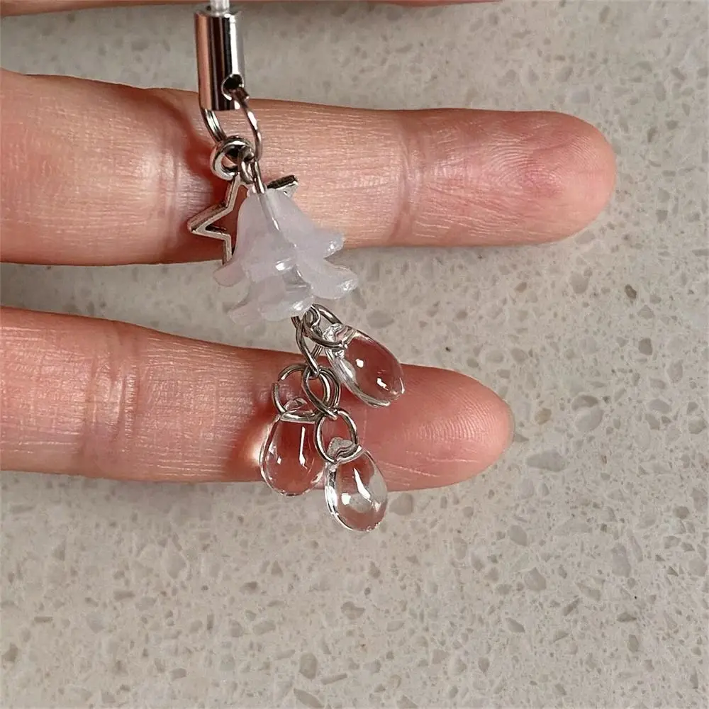 

Phone Lanyard Y2k Phone Charm Phonestraps Fairy Core Star Jellyfish Pendant Glass Beaded Keychain Phone Chain Strap