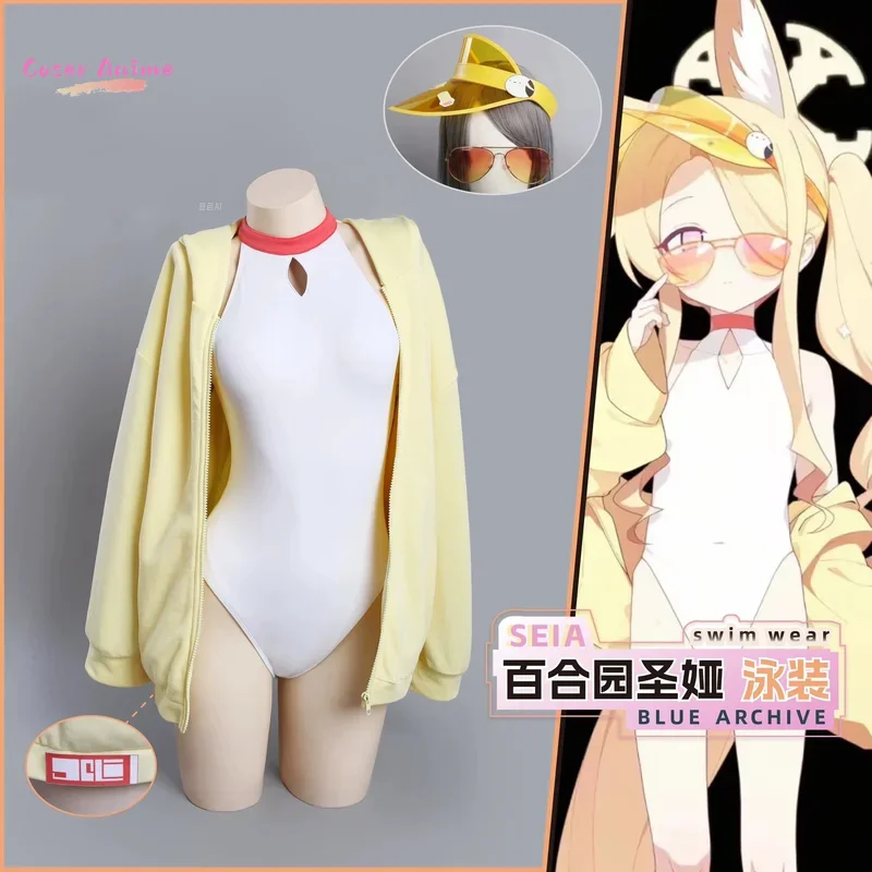 Blue Archive Yurizono Seia Swimsuit Cosplay Costume Cos Game Anime Party Uniform Hallowen Play Role Clothes Clothing