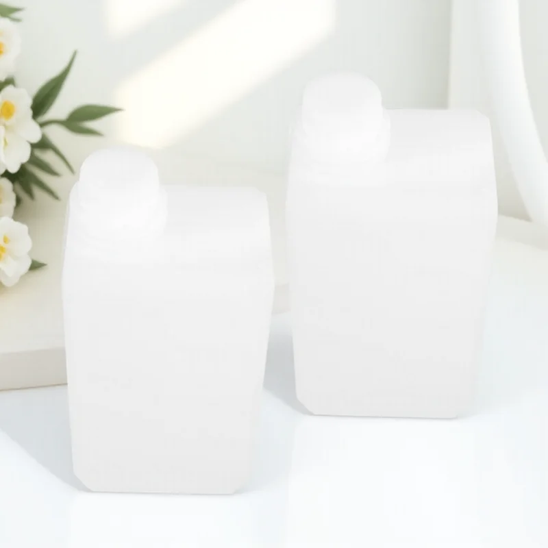 

2pcs Food Grade Dispensing Bottle Hdpe Acid Alkali Resistant 1000Ml Empty Jug For Liquids Storage Reusable Container
