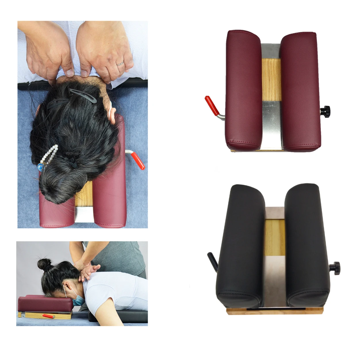 Portable Chiropractic Drop Board Cervical Adjusting Tools Chiro Toggle Headpiece