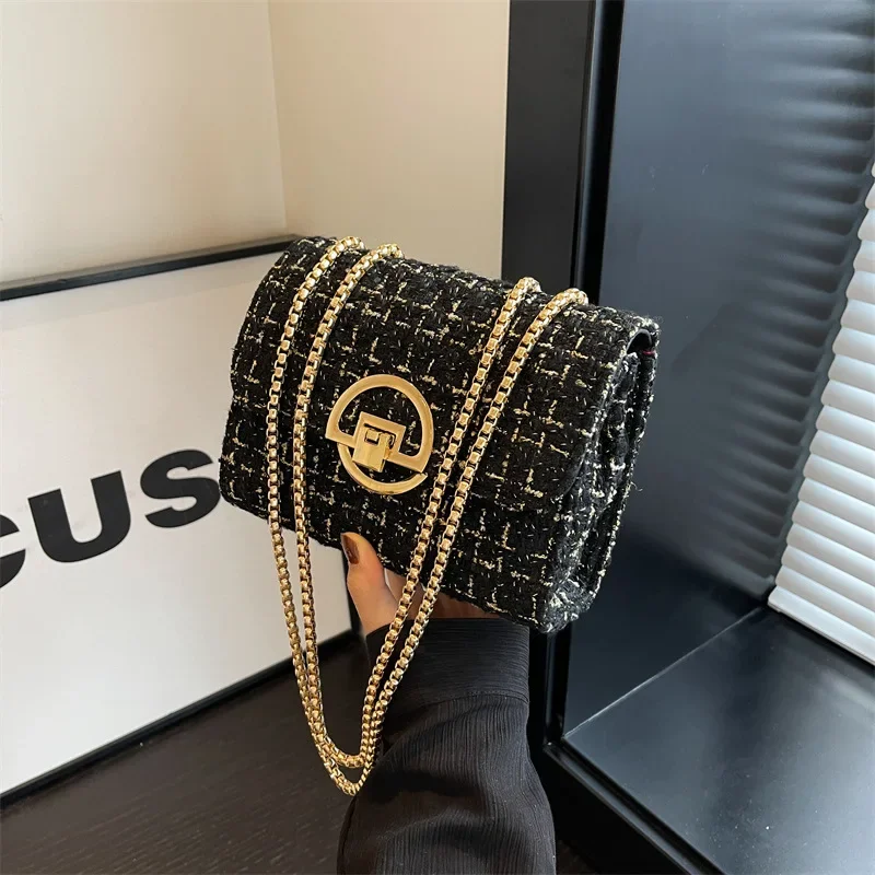 Woman Bags Handbag New Autumn and Winter Models One Shoulder Crossbody Bag Chain Small Square Bag Luxury Women\'s Shoulder Bag