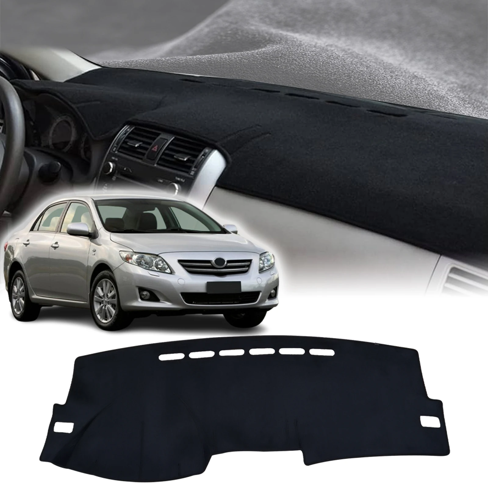 

Подходит для Toyota Corolla 2007 2008 2009 2010-2013, автомобильный коврик для приборной панели, солнцезащитный козырек для приборной панели, защитный ковер, аксессуары