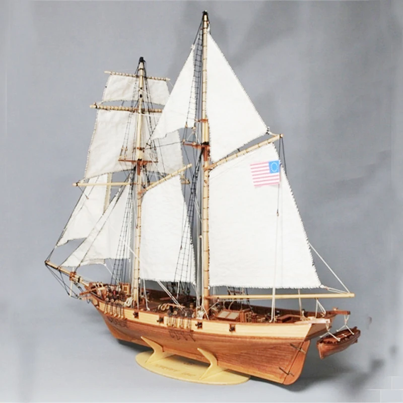 Ship Model Building kit Scale 1/50 U.S.  HARVEY 1847 Trade Ship Model