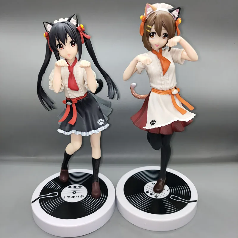 

K-On! Character Azusa Nakano Yui Hirasawa Cat-Eared Maid Cute Girl Figure Collect Decoration Anime Peripheral Birthday Gifts