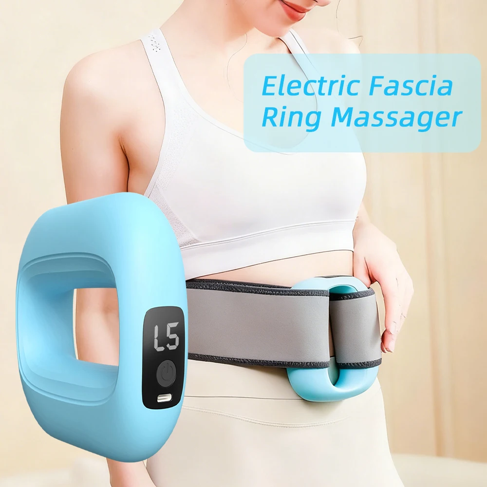 

Multifunctional Full-Body Fascia Ring Portable Fascia Gun Massage Ring Vibrating Neck Shoulder Relaxation Body Shaping Massage