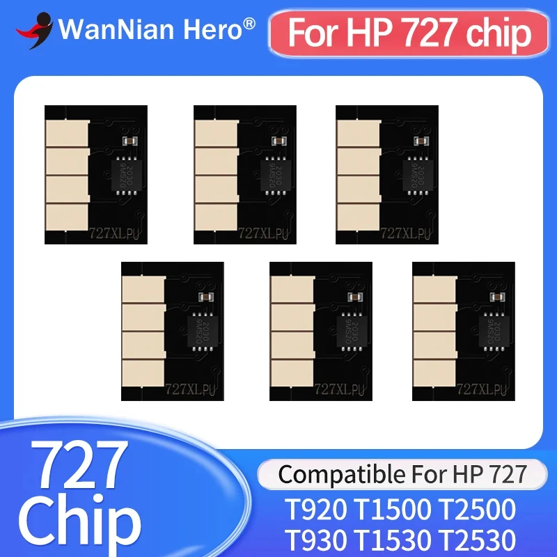 300ML Chip For HP 727 Ink Cartridge Chip For HP DesignJet T920 T930 T1500 T1530 T2500 T2530 Printer Ink Cartridge One time Chip