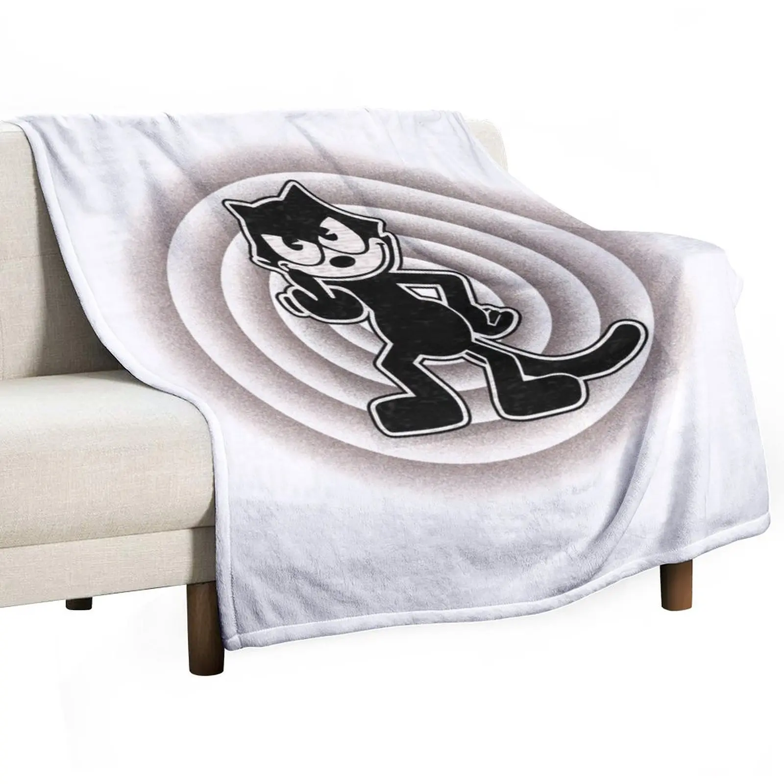 Felix flips the bird Throw Blanket Camping Cute Plaid wednesday Soft Blankets