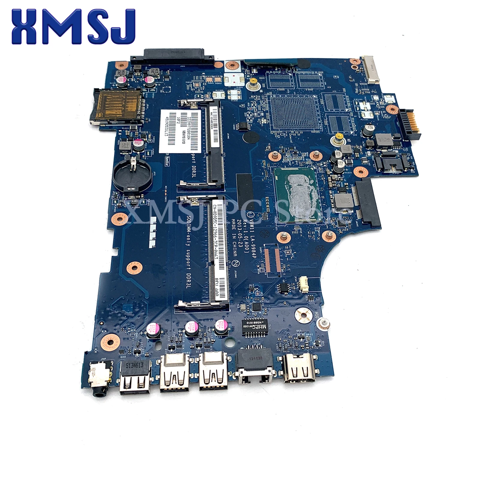 Voor Dell Inspiron 17R 3737 5737 Laptop Moederbord VBW11 LA-9984P Met i3-4010U i5-4200U i7-4500U CPU CN-01CFYT 0D9D5C 0W6XCW