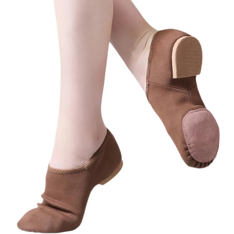 Women Ballet Shoes Stretch Cloth Soft Soles Jazz Dance Shoes Kids Girl Classical Yoga Training Shoes Women Size 28-42
