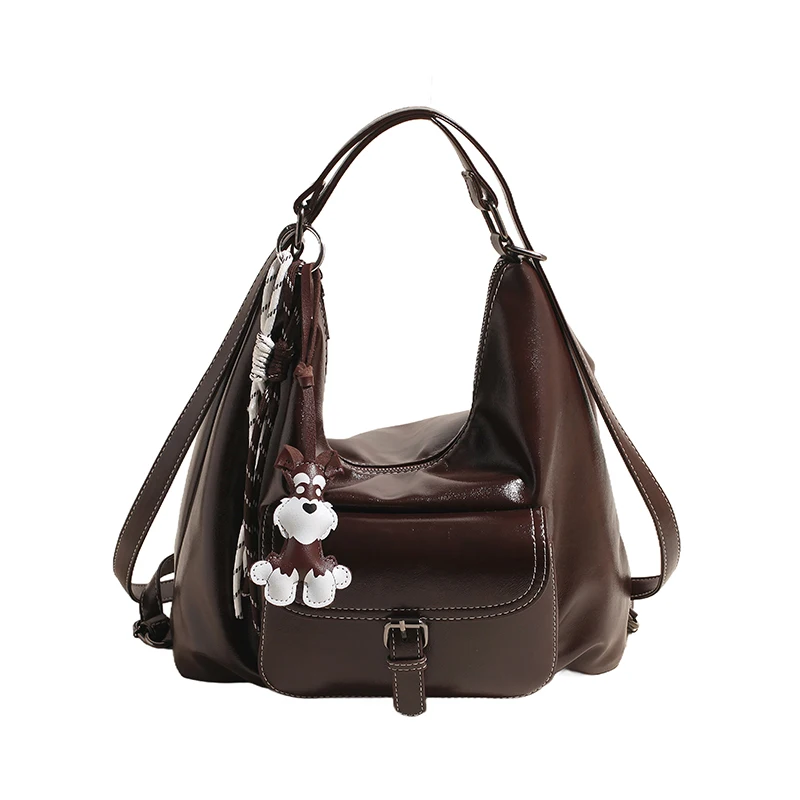 

Retro Commuter Large Capaci Women's Tote Bag 2025 New Spring Summer Casual Single oulder Slant Cross Multi-Function Doubl...