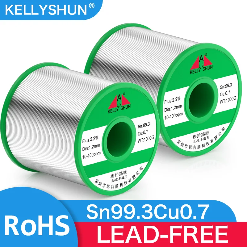 500g Lead free environmental friendly solder wire, rosin containing, high purity maintenance, soldering iron, solder wire