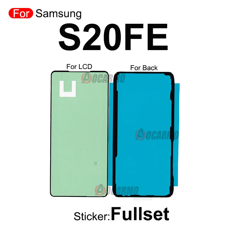 FullsetAdhesive For Samsung Galaxy S20 Plus S20+ S20 Ultra S20FE Front LCD Screen And Back Battery Sticker Glue Replacement Part