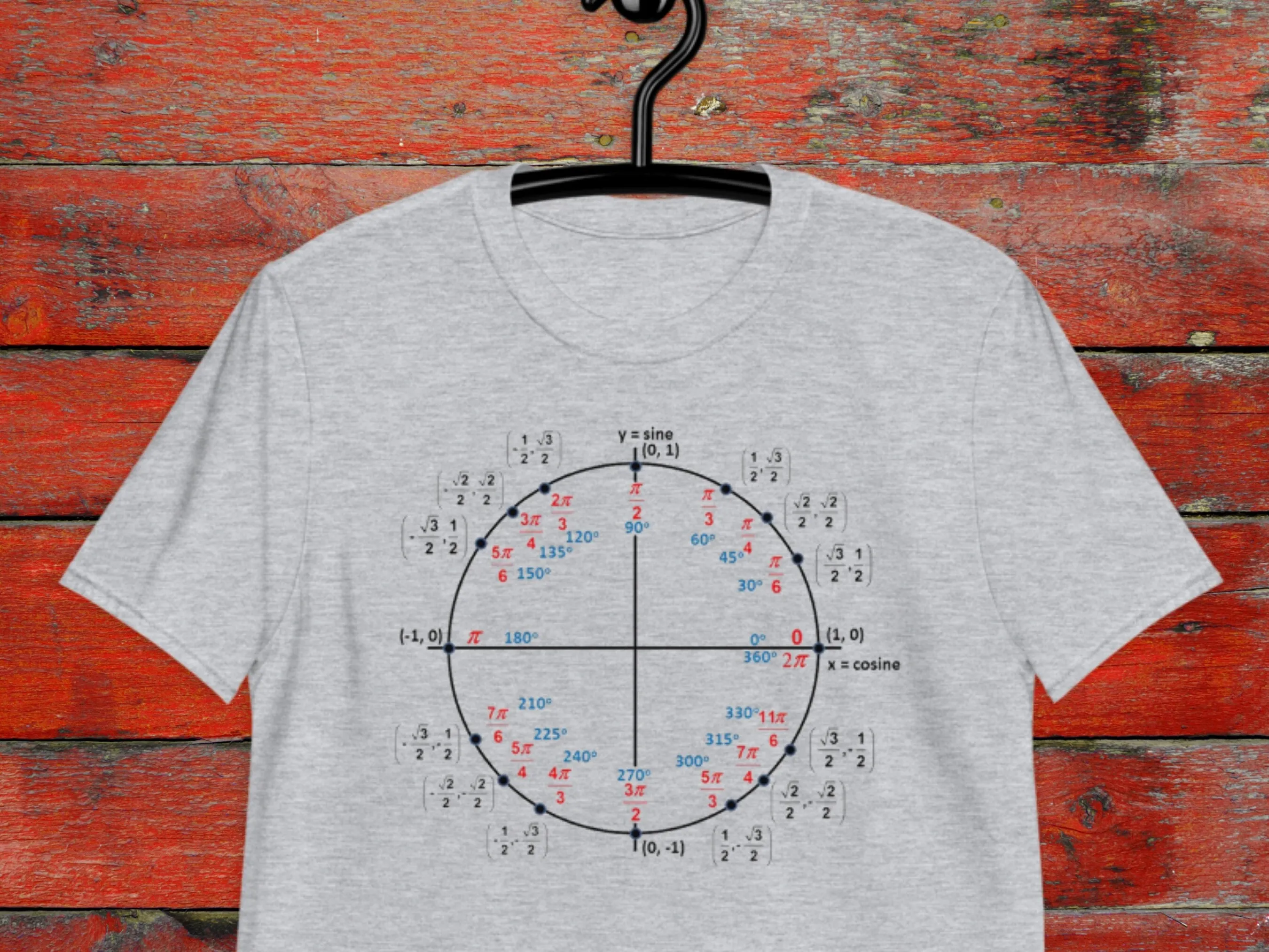 

Math Lovers T Shirt Unit Circle for students Teachers Nerd Calculus 1010DB