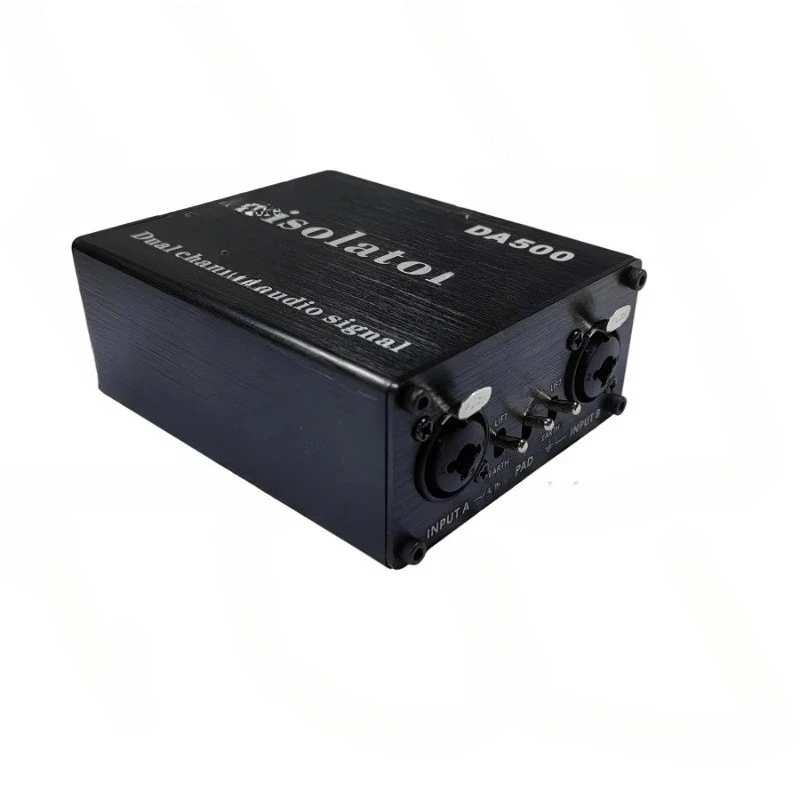 

Professional Audio Ground Loop Isolator - Noise Cancellation Coupler for Mixer Microphone, Eliminates Hum/Buzz Interference