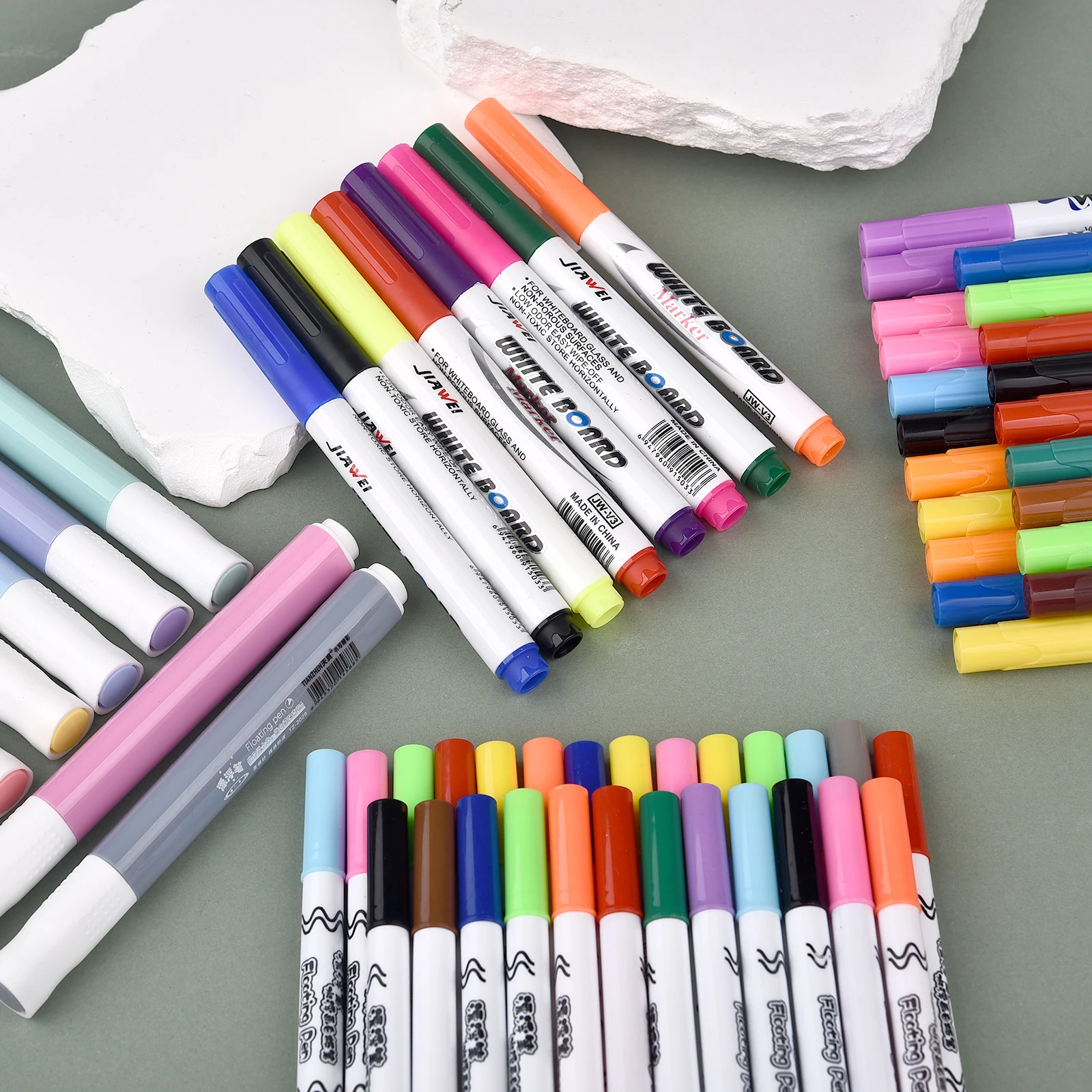 قلم رسم مائي سحري أقلام خربش عائمة للمياه للأطفال رسم تعليم علامات السبورة السحرية لوازم فنية ملعقة سحرية #3