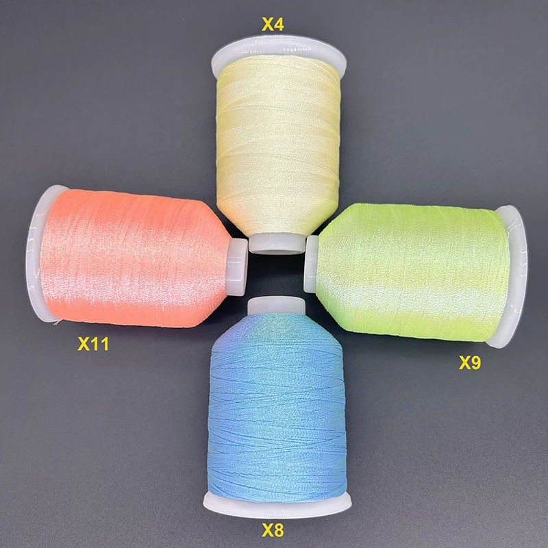 Sanbest Glow In Dark Luminous Weaving Thread Handmade DIY Bracelet String Stitch Tatting Yarns Earrings Knitting Macrame Threads