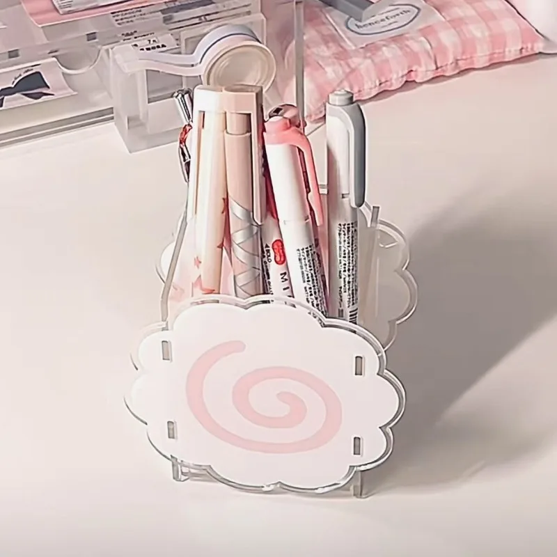 أزياء لطيف حامل قلم الحلو سطح المكتب المنظمون صندوق فرشاة التجميل صندوق تخزين INS نمط طالب اللوازم المكتبية المنزلية