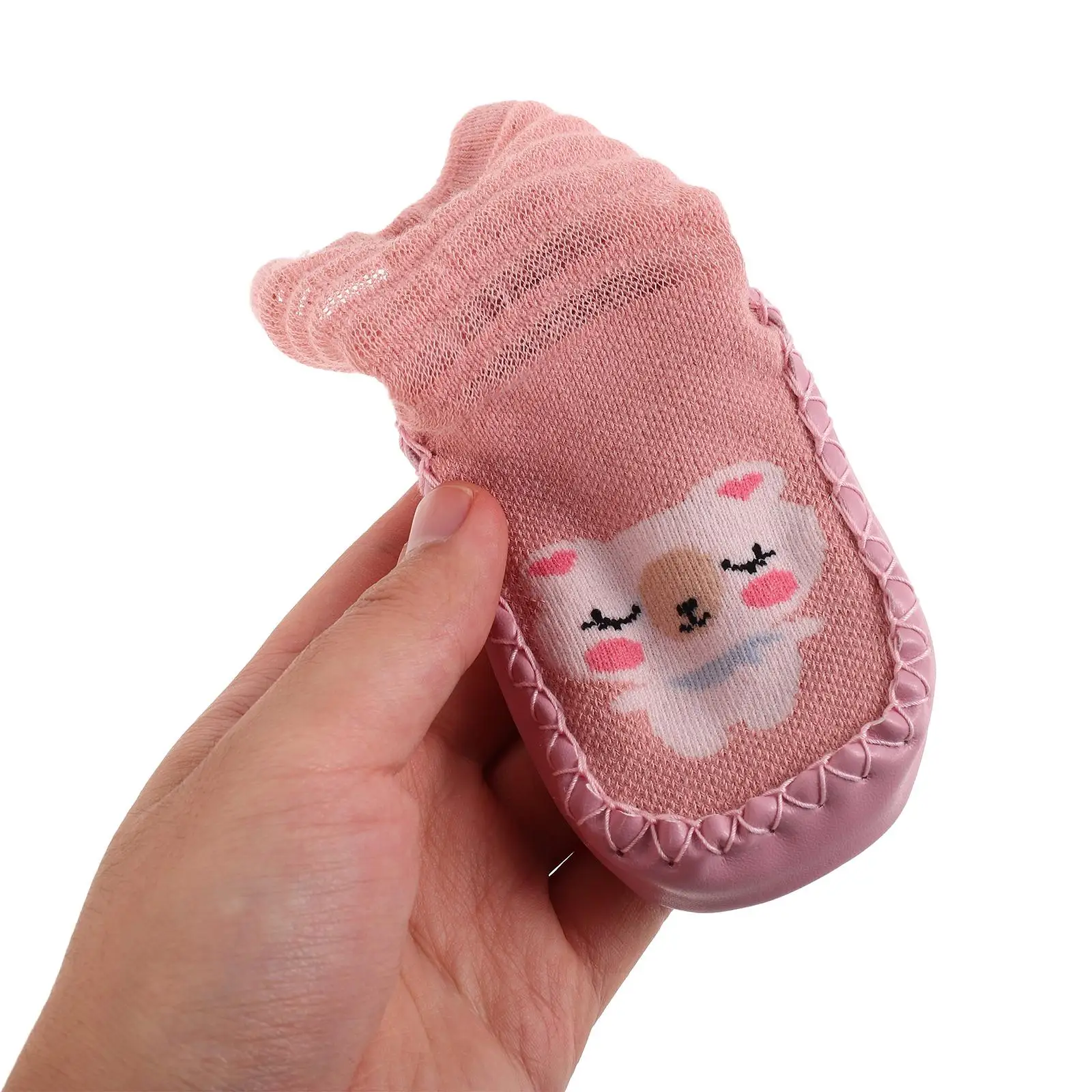 Calzini da pavimento antiscivolo Scarpe da bambino per neonati Scarpe da calzino da passeggio in rete Scarpe da allenamento per neonati per bambini invernali 11 cm Modelli carini
