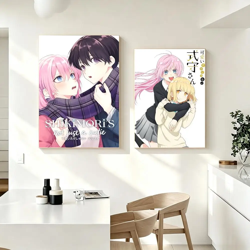 Shikimori's Not Just a Cutie Poster Poster HD Printing Fresh Elegant Style Wall Art Home Decor For Living Room Bedroom Gift