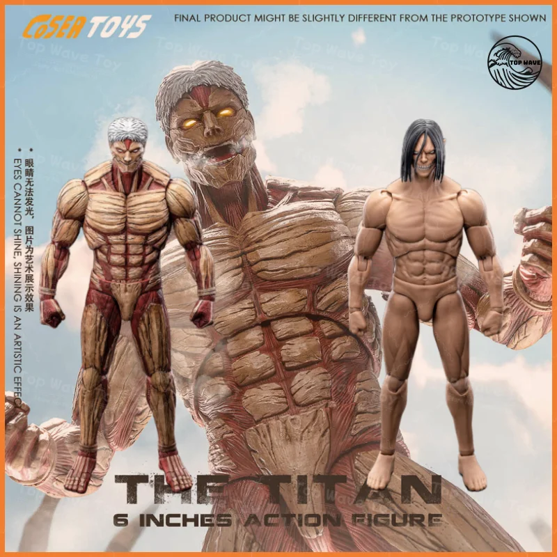 

NEW IN STOCK AD-001 003 1/12 Men Soldier The Armored Titan Eren Jaeger Ultra Flexible Joint Body 6Inch Action Figure Modle Toy