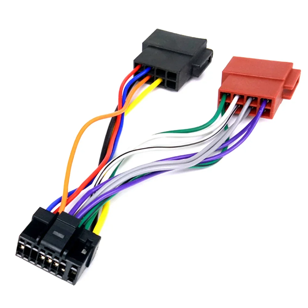 For Alpine-Specific 16 Pin to ISO Wiring Harness Adapter for Seamless Radio Replacement in Compatible Vehicles