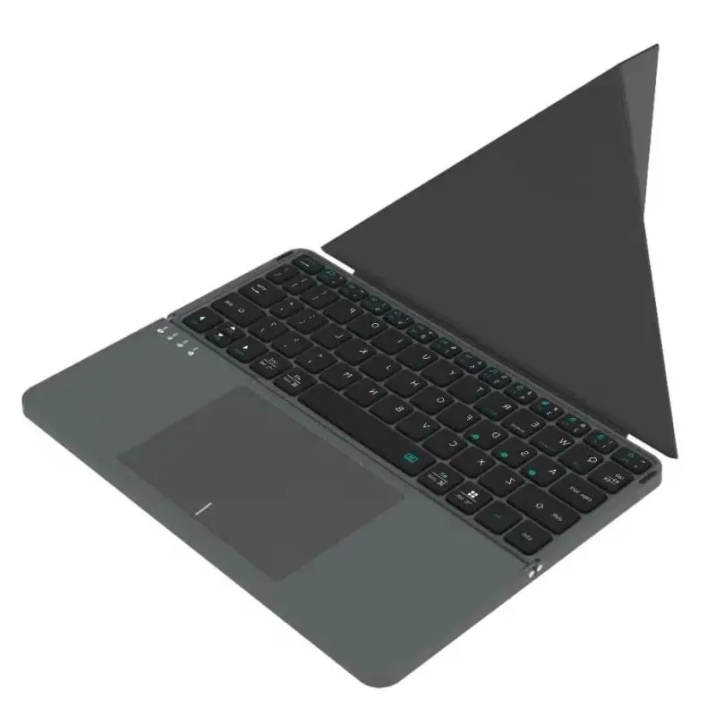 Multi-Functional Folding External Wireless Keyboard Magnetic Bluetooth Keyboard with Touchpad for Ipad/iphone/android/windows