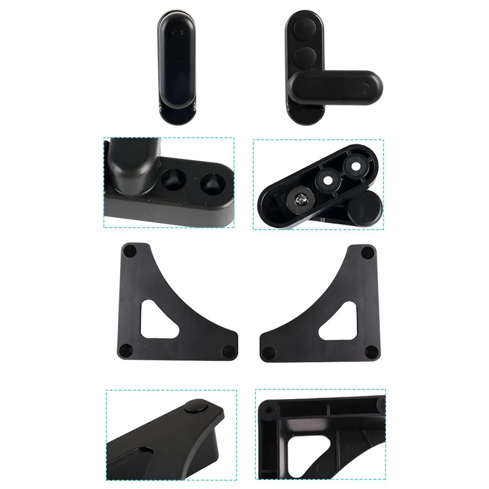 RV Table Lock Buckle Clip Stable Plastic Board Attachment Folding Table Hardware for Trailer Storage