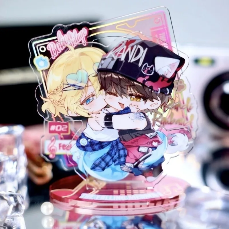 

The Falling Merman Wave Rhythm Kawaii Acrylic Stand Cute Action Fingure Table Room Window Decoration Cartoon Toys Model Kid Gift