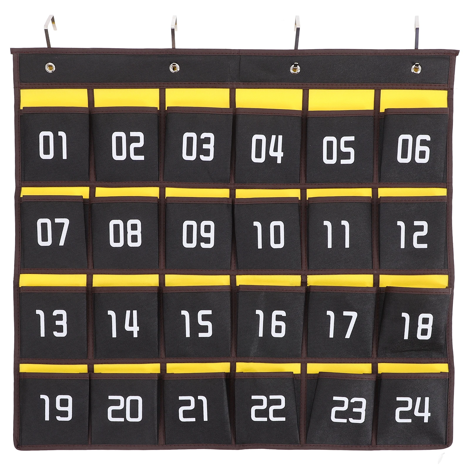 

Cell Phone Storage Bag Wall Hanging ganizer Classroom Door Fabric Pockets Numbered Small Item Holder Travel Office Use