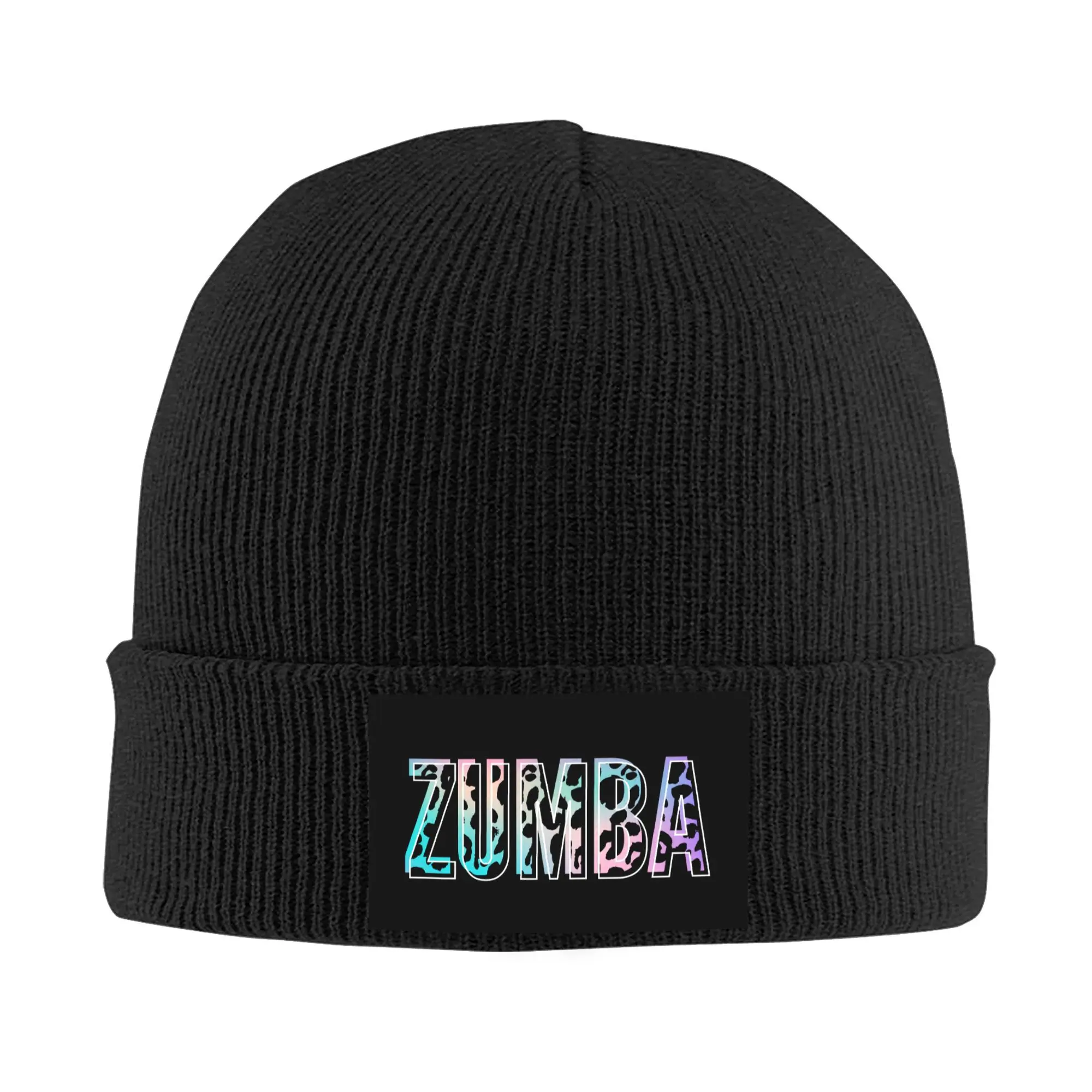 Custom Zumbaes Dance Leopard Skullies Beanies Caps Men Women Unisex Hip Hop Winter Warm Knitting Hat Adult  Bonnet Hats