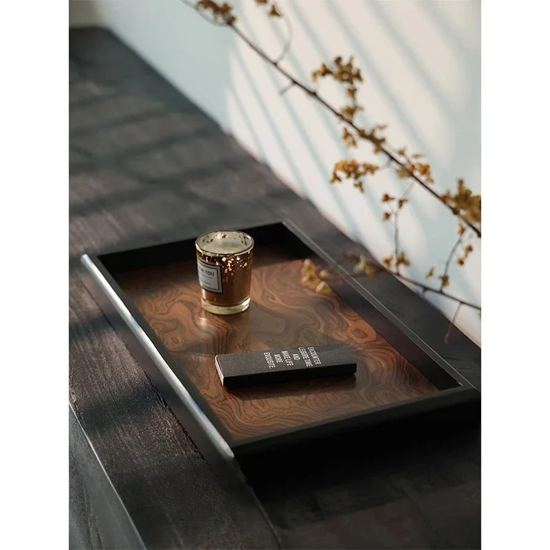 Rectangle tray ornament, aromatherapy storage plate, entrance desktop fruit plate