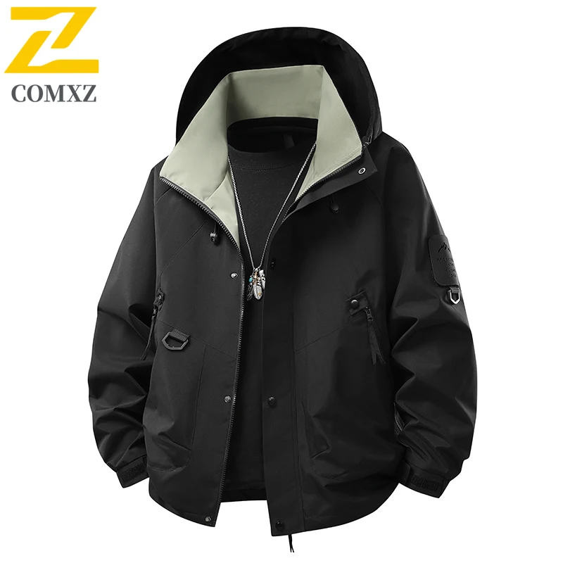 

High Quality Trendy Brand Jacket Fashion Eaulets Design Waterproof New Windbreaker Coat Hiking Camping Hunting Functional Jacket