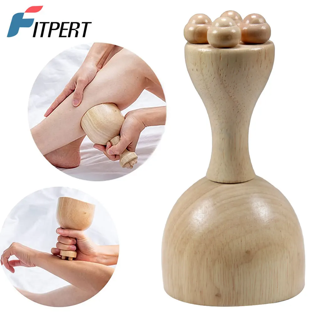 

Деревянная терапевтическая чашка FITPERT, древесные массажные инструменты для коррекции фигуры, инструмент для скульптуры тела, лимфодренаж, уменьшение целлюлита