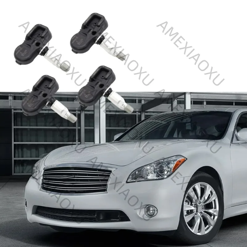 

4PCS TPMS 433MHZ PMV-107U Car Tire Pressure Monitor Sensor 40700-1LL0C For INFINITI M35H M30D NISSAN PATROL MICRA 407001LL0C AME